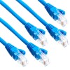 Cat 5 3m Patch Lead in Blue (Pack of 5)