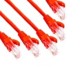 Cat 5 3m Patch Lead in Red (Pack of 5)
