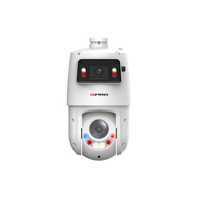 SPRO 4MP+4MP IP PTZ with Panoramic View & Active Deterrence 2.0, 25x Zoom